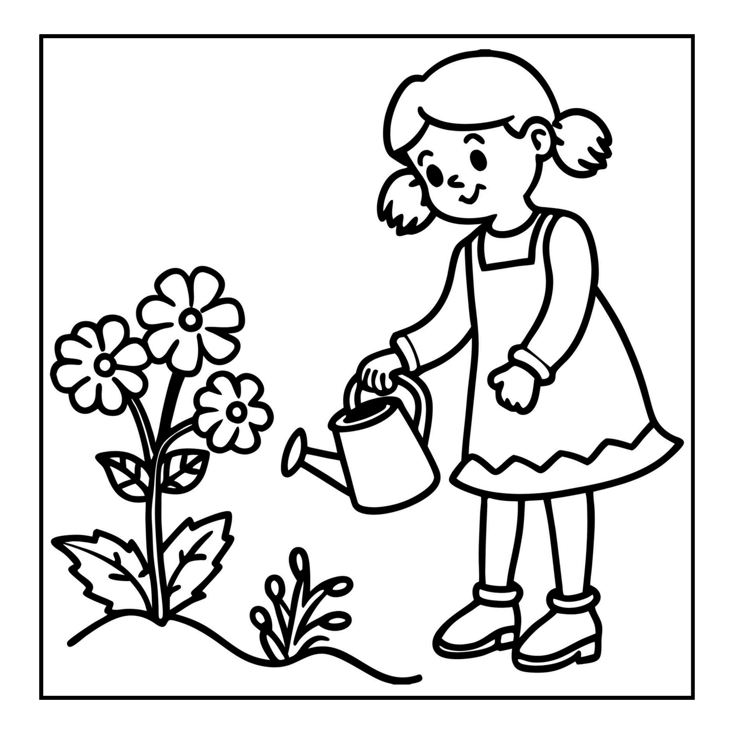 Cute Spring Coloring Book Gift for Adults Kids Young Boys Girls Bold and Easy Spring Coloring Sheets Stress Relief Relaxation Coloring Pages