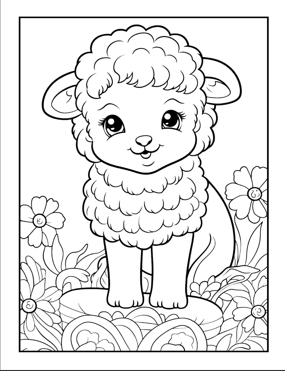 Cute Spring Coloring Book Gift for Adults Kids Young Boys Girls Bold and Easy Spring Coloring Sheets Stress Relief Relaxation Coloring Pages