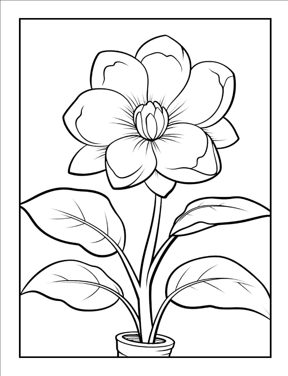 Cute Spring Coloring Book Gift for Adults Kids Young Boys Girls Bold and Easy Spring Coloring Sheets Stress Relief Relaxation Coloring Pages
