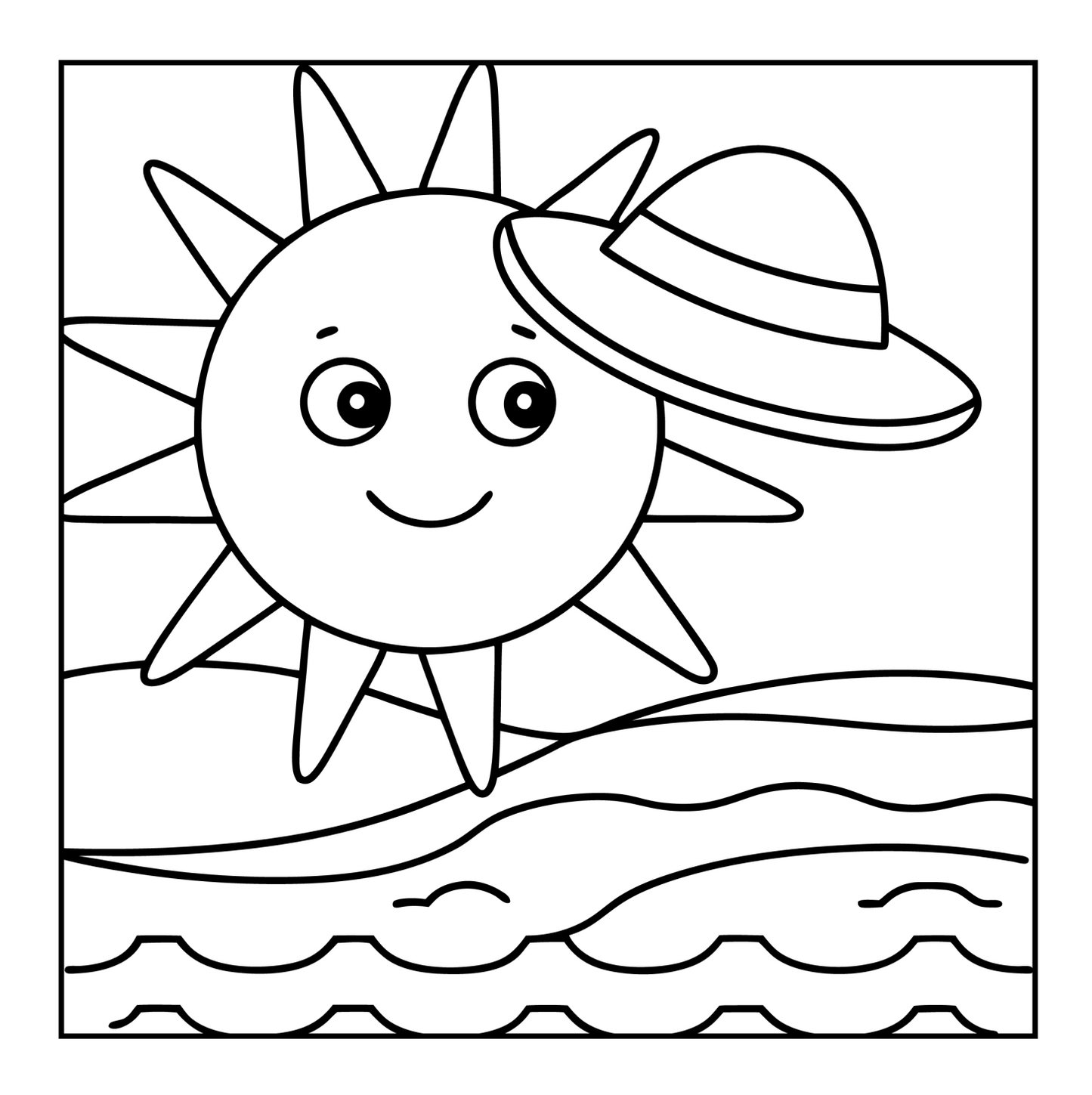 Bold and Easy Vacation Travel Coloring Book for Kids Young Girls Boys Travel Vacation Coloring Sheets for Travel Lover Children and Students