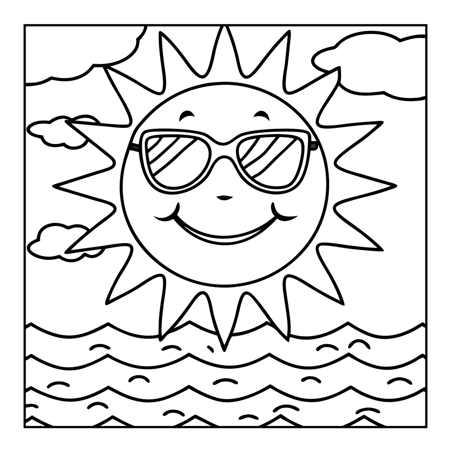 Bold and Easy Vacation Travel Coloring Book for Kids Young Girls Boys Travel Vacation Coloring Sheets for Travel Lover Children and Students