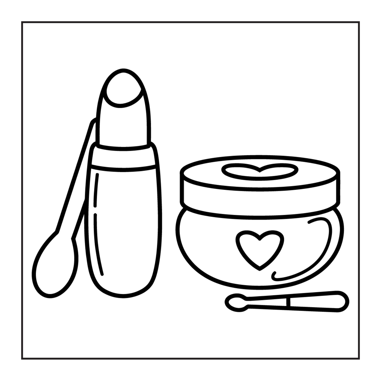 Cool Beauty Stuff Makeup Items Coloring Book for Women Mom Wife Girls Teens Cute and Comfy Fashion Makeup Items Coloring Activity Book