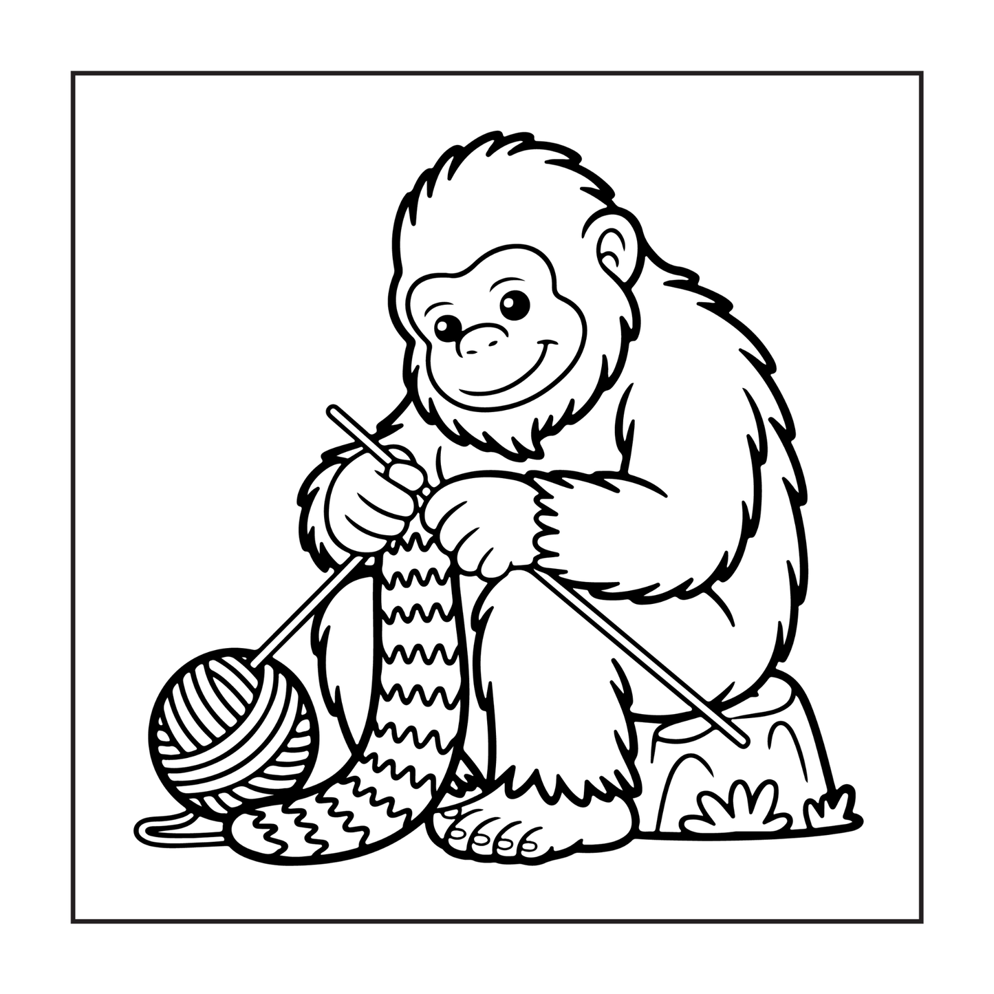 Cute Bigfoot Sasquatch Coloring Book Gift for Adults Kids Boys Girls Teens Cool Funny Bigfoot Mythical Creature Coloring Activity Book