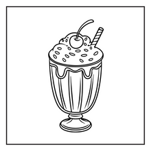 Load image into Gallery viewer, 50 Pages Bold and Easy Sweet Treats Food Coloring Book Gift for Kids Boys Girls Young Teens Children Youth Food Drink Sweets Coloring Book
