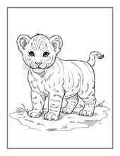 Load image into Gallery viewer, 50 Pages Bold and Easy Zoo Animal Coloring Book Gift for Adults Kids Men Women Boys Girls Teens Youth Jungle Wildlife Animals Coloring Book
