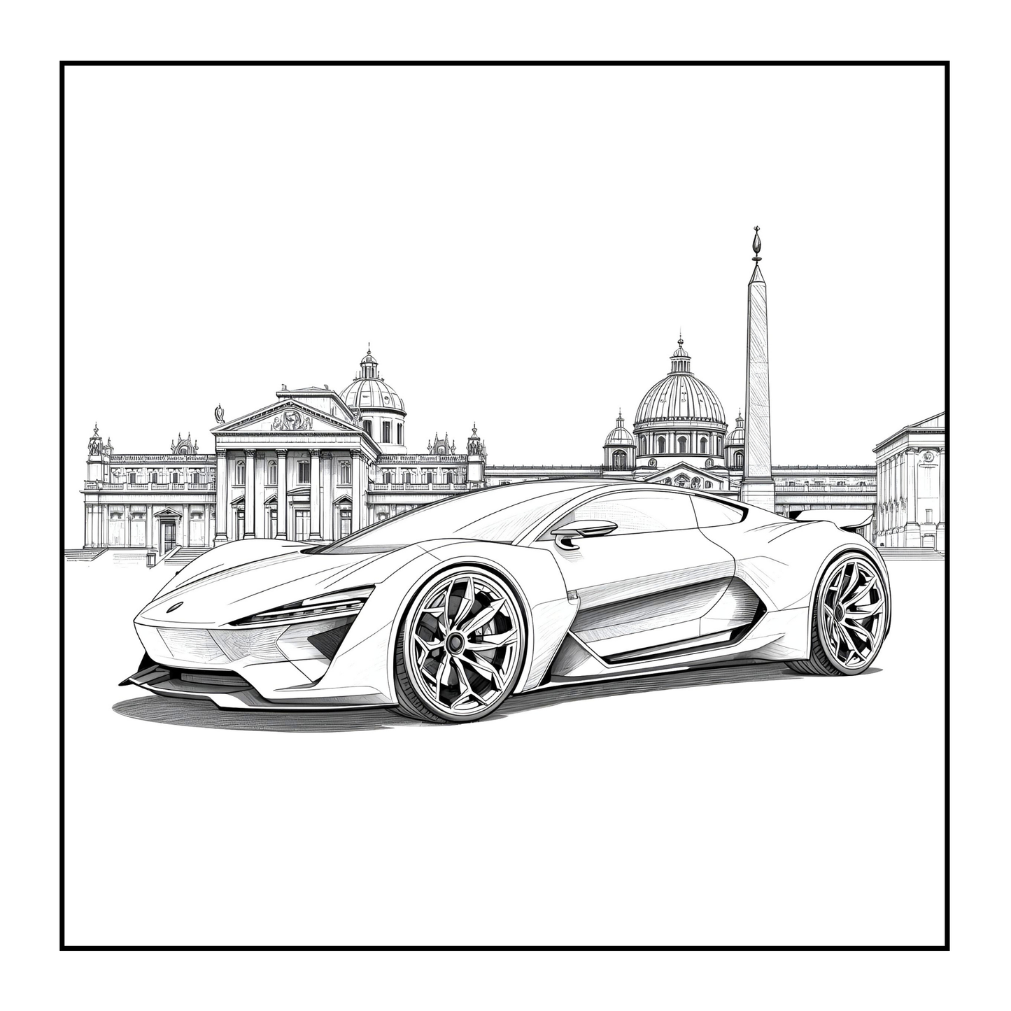 Modified Cars Coloring Book for Adults Men Women Kids Boys Girls Teens Bold Easy Simple Cars Coloring Book Drift Cars Coloring Activity Book