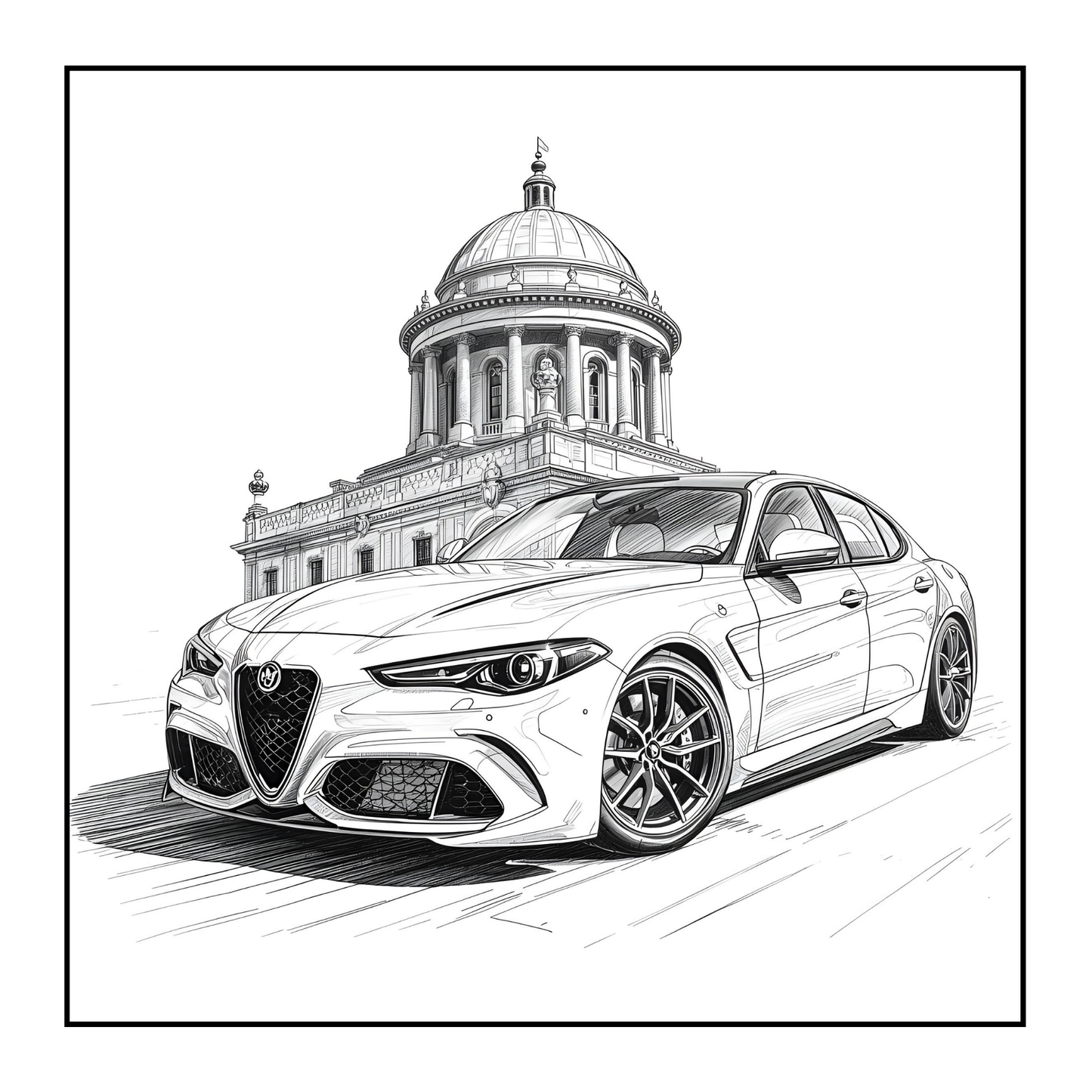 Modified Cars Coloring Book for Adults Men Women Kids Boys Girls Teens Drift Cars Coloring Activity Book Gift Modified Exotic Racing Cars