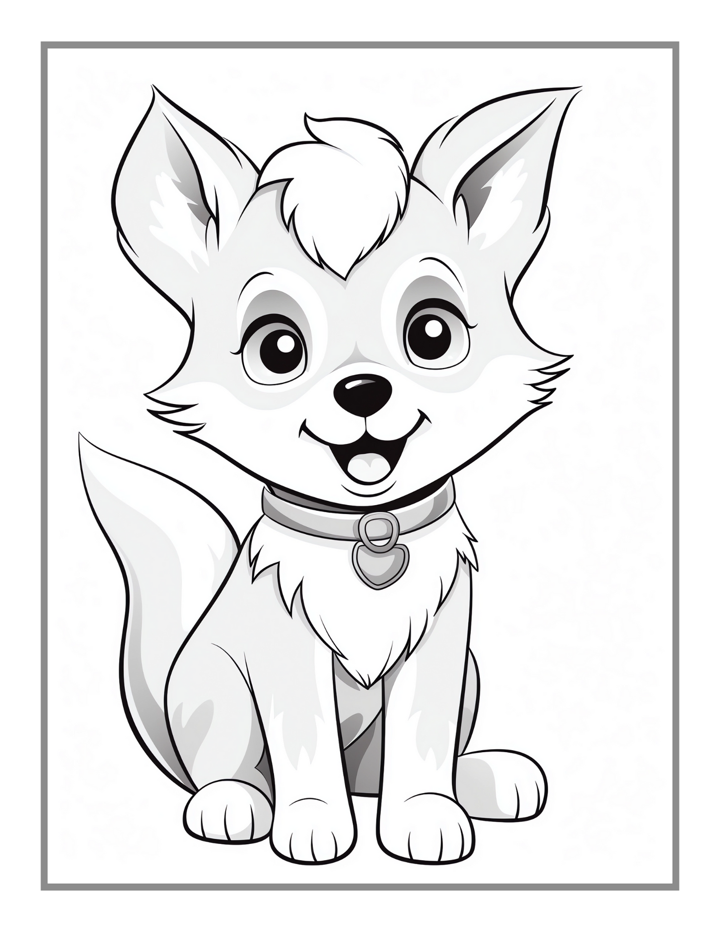 50 Pages Cute Dog Puppy Lover Coloring Book Gift for Adults Kids Boys Girls Teens Men Women Easy Dog Coloring Activity Book for Relaxation