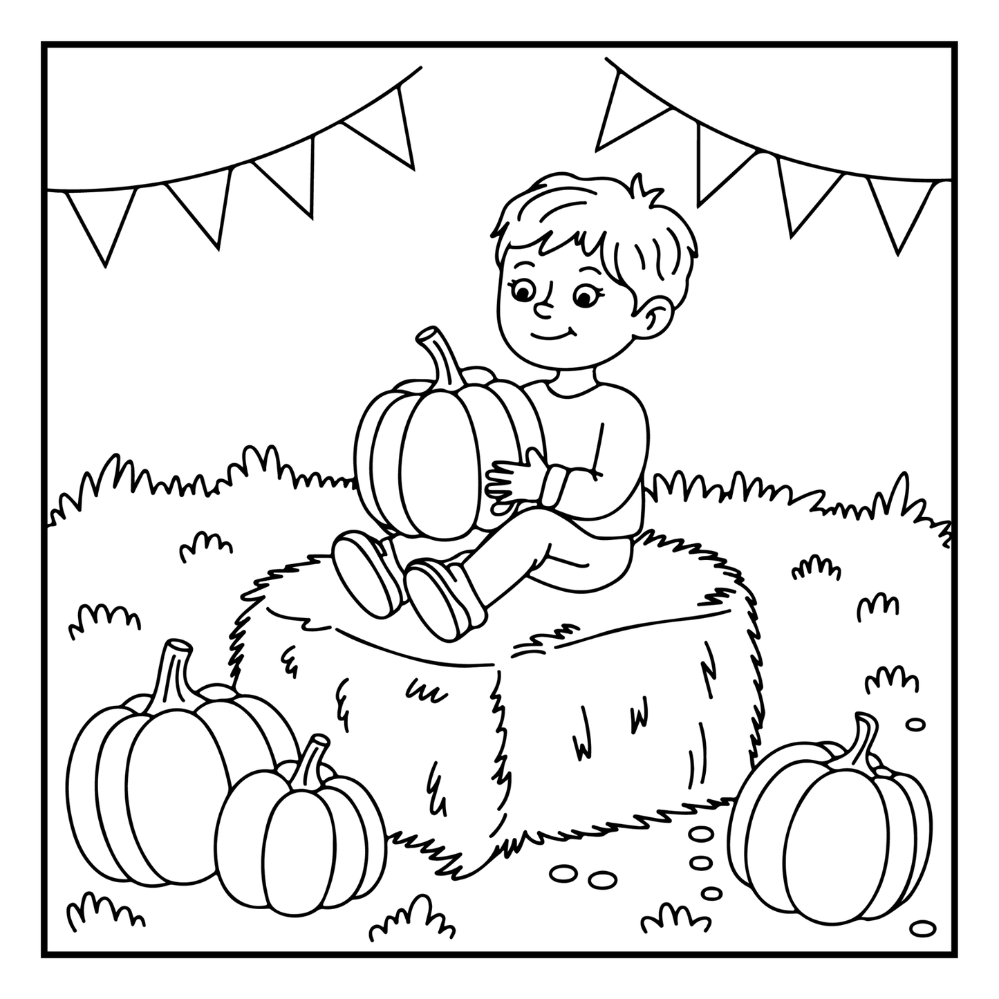 Cute and Cozy Fall Days Vibes Coloring Book for Adults Men Women Kids Boys Girls Teens Super Cute Simple Fall Bold and Easy Coloring Book