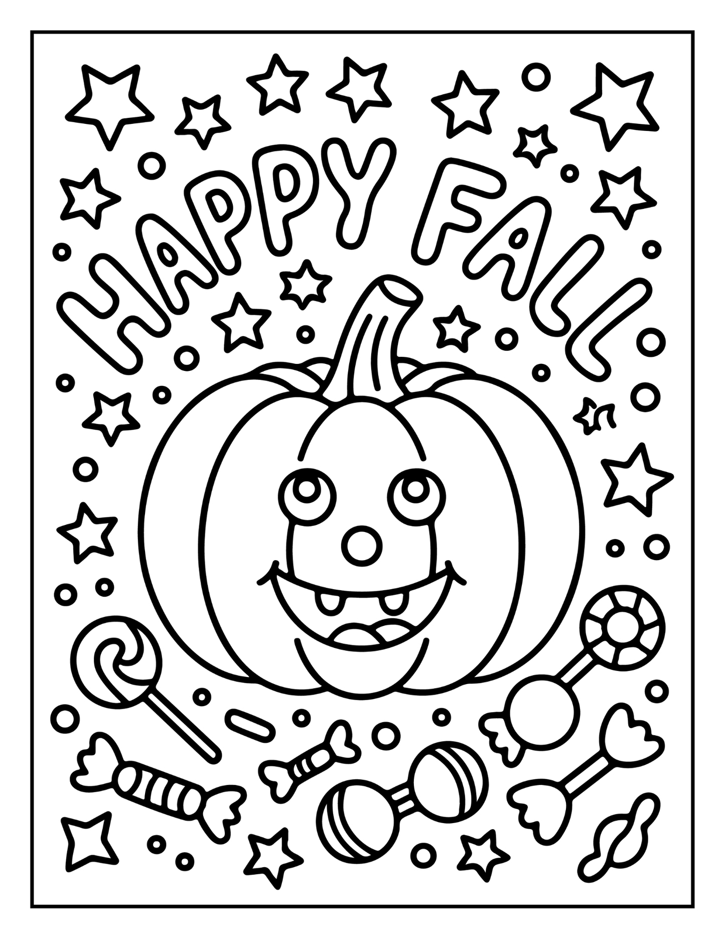 Cute Funny Spooky Halloween Coloring Book Adults Kids Boys Girls Young Teens Halloween Ghost Mummy Witch Scarecrows Coloring Activity Book