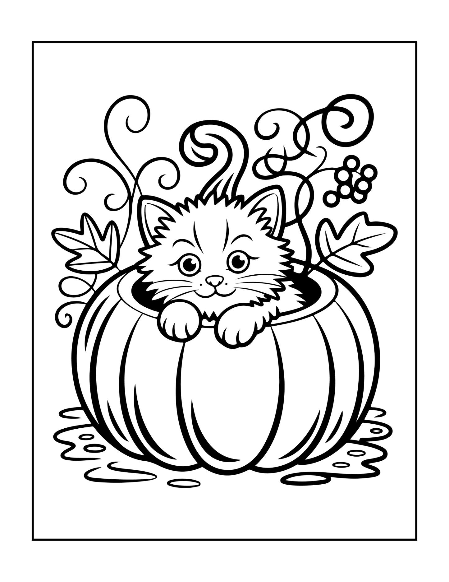 Cute Funny Spooky Halloween Coloring Book Adults Kids Boys Girls Young Teens Fall Season Halloween Coloring Pages Gift Children Halloween