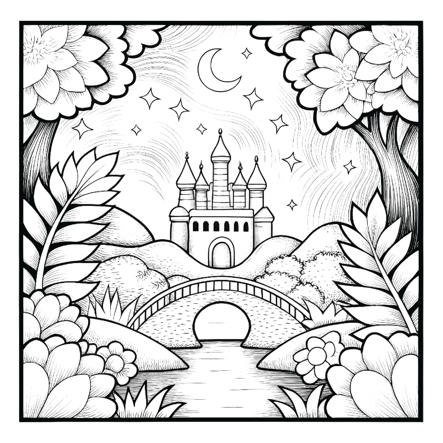 Stress Relief Relaxation Coloring Book Gift for Adults Kids Men Women Boys Girls Young Teens 50 Pages Single Sided Cozy Places Bold and Easy