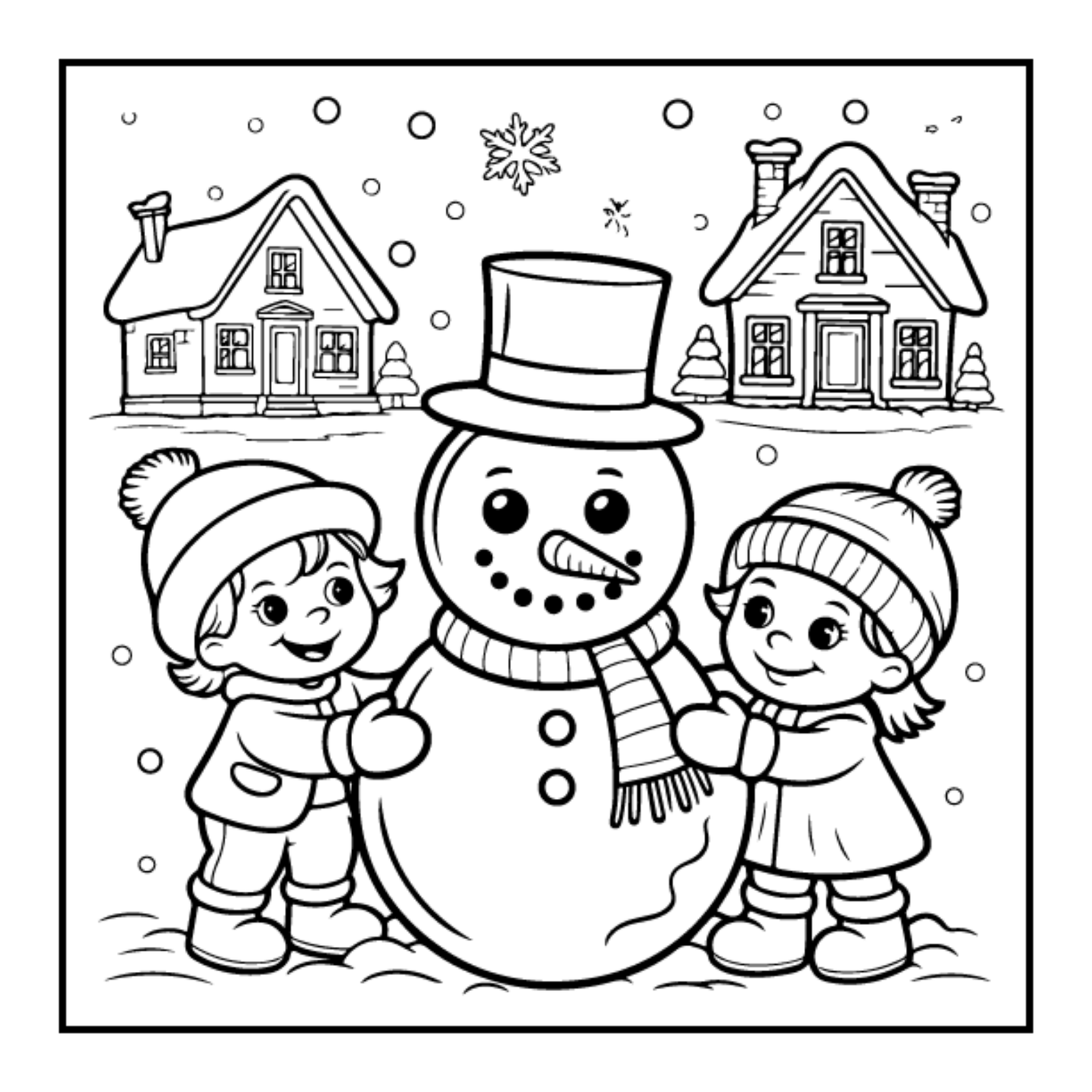 Kawaii Cozy Christmas Coloring Book for Adults Kids Boys Girls Teens Bold and Easy Merry Christmas Activity Coloring Sheets Winter Season