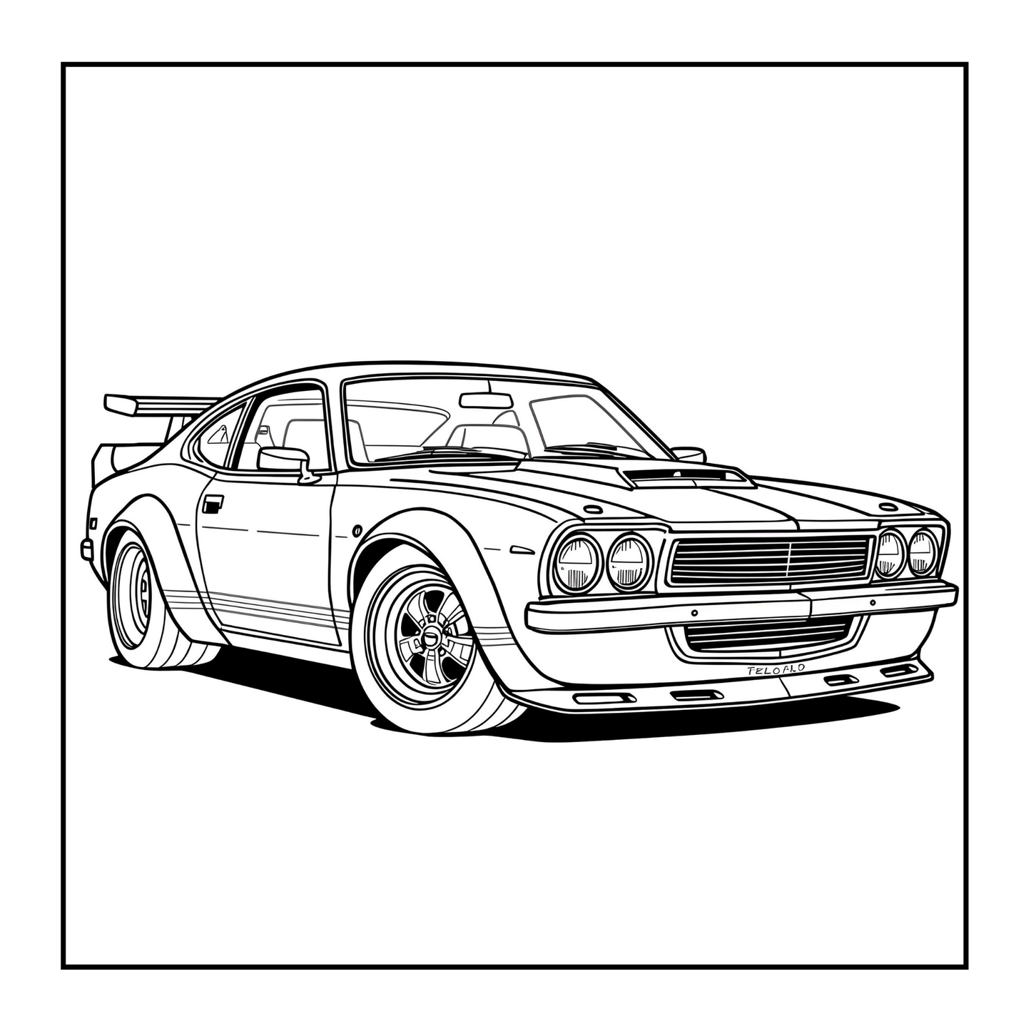 Modified Cars Coloring Book for Adults Men Women Kids Boys Girls Teens Modified Exotic Racing Cars Drift Cars Coloring Activity Book Gift