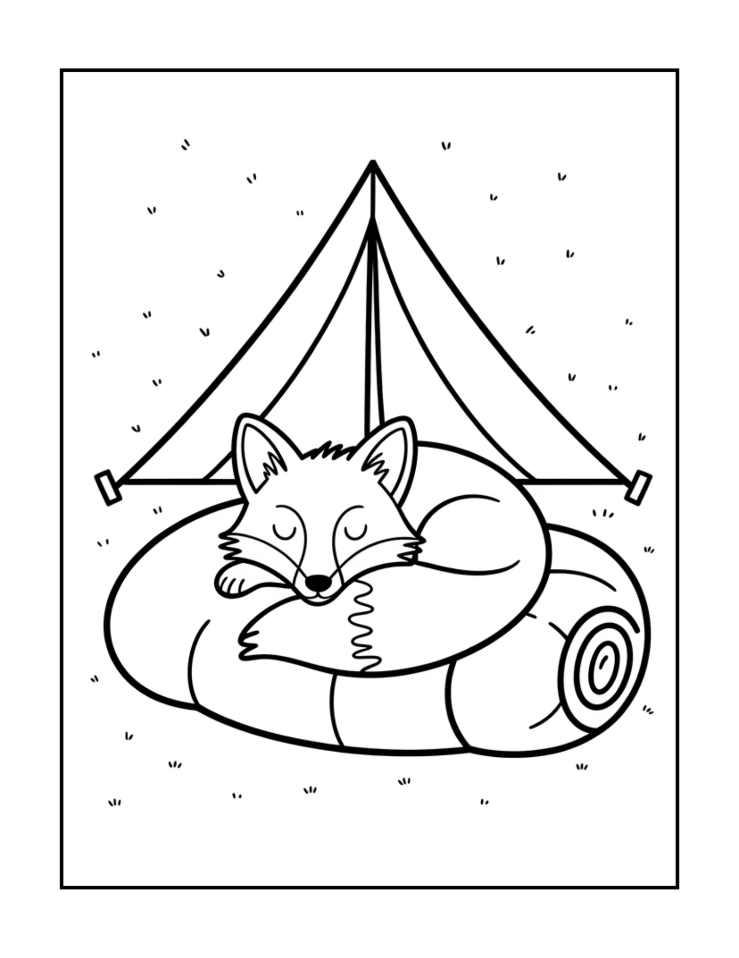 Bold and Easy Cozy Camping Coloring Book Gift for Adults Men Women Kids Boys Girls Young Teens Summer Camp Camping Coloring Sheets Children