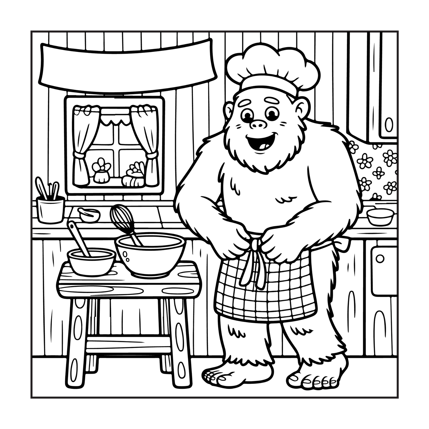 Cute Bigfoot Sasquatch Coloring Book Gift for Adults Kids Boys Girls Teens Cool Funny Bigfoot Mythical Creature Coloring Activity Book