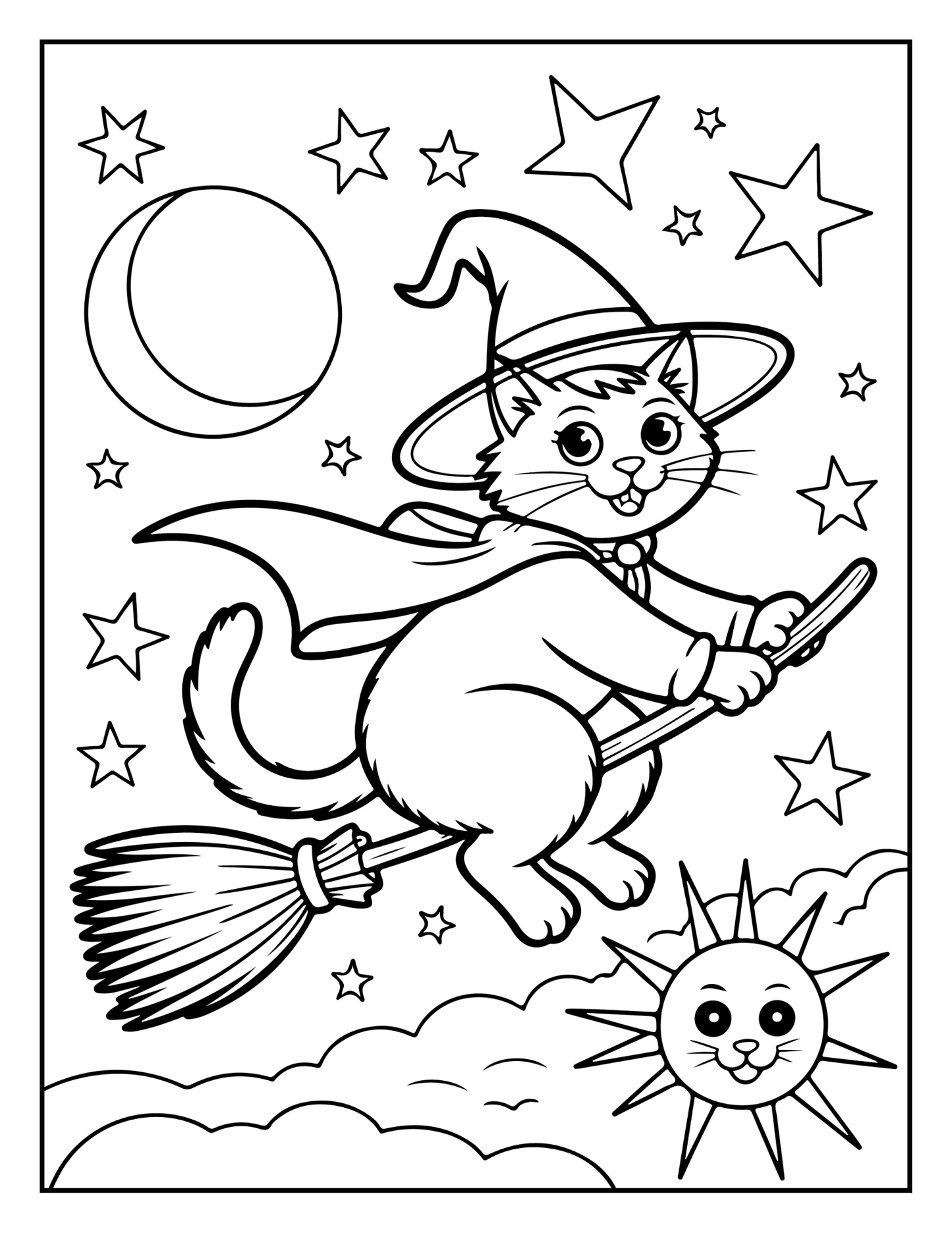 Cute Funny Spooky Halloween Coloring Book Adults Kids Boys Girls Young Teens Halloween Ghost Mummy Witch Scarecrows Coloring Activity Book