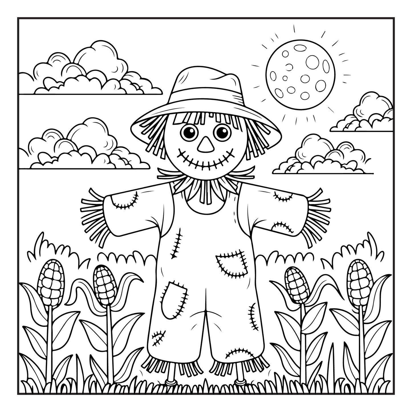 Cute Spooky Farm Halloween Coloring Book for Adults Kids Boys Girls Young Teens Funny Halloween Farm Animals Ghosts Chickens Witches