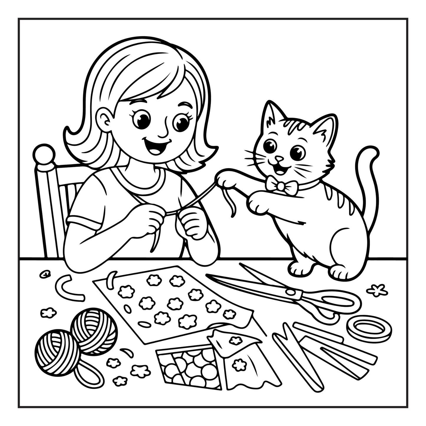 Cute Cat Mom Coloring Book for Adults Men Women Kids Boys Girls Young Teens Cozy Kitten Kitty Mom Coloring Activity Book for Cat Lovers
