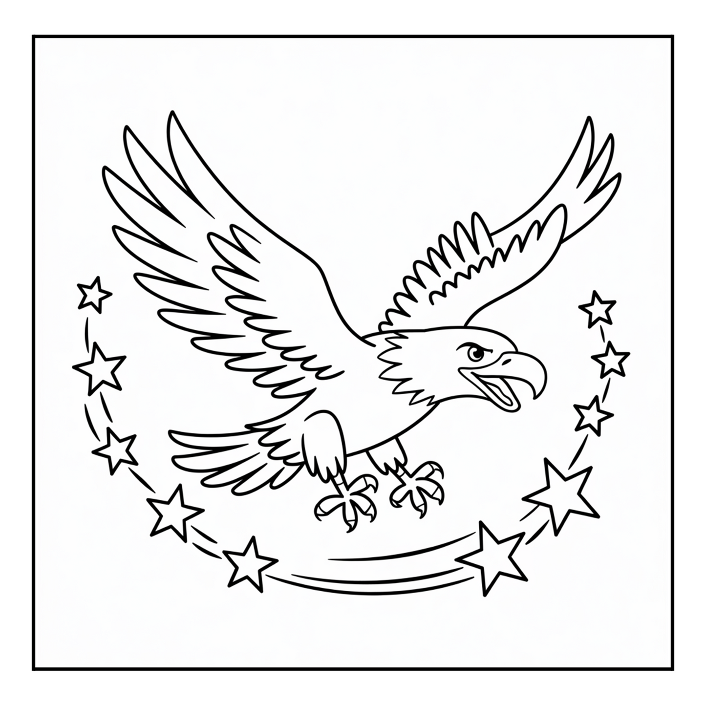 4th of July Independence Day Coloring Book Gift for Kids Boys Girls Young Teens 50 Pages Single Sided 4th of July Coloring Activity Sheets