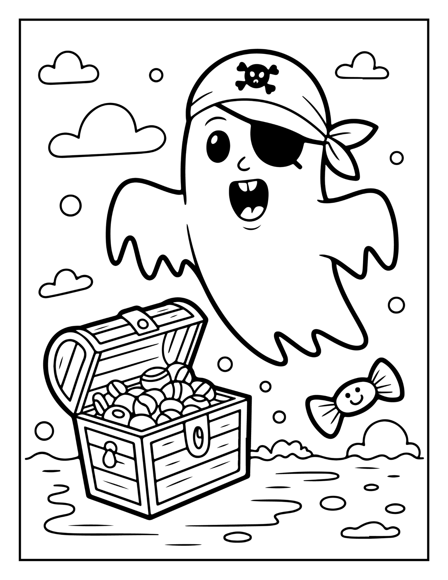 Cute Funny Spooky Halloween Coloring Book Adults Kids Boys Girls Young Teens Halloween Ghost Mummy Witch Scarecrows Coloring Activity Book