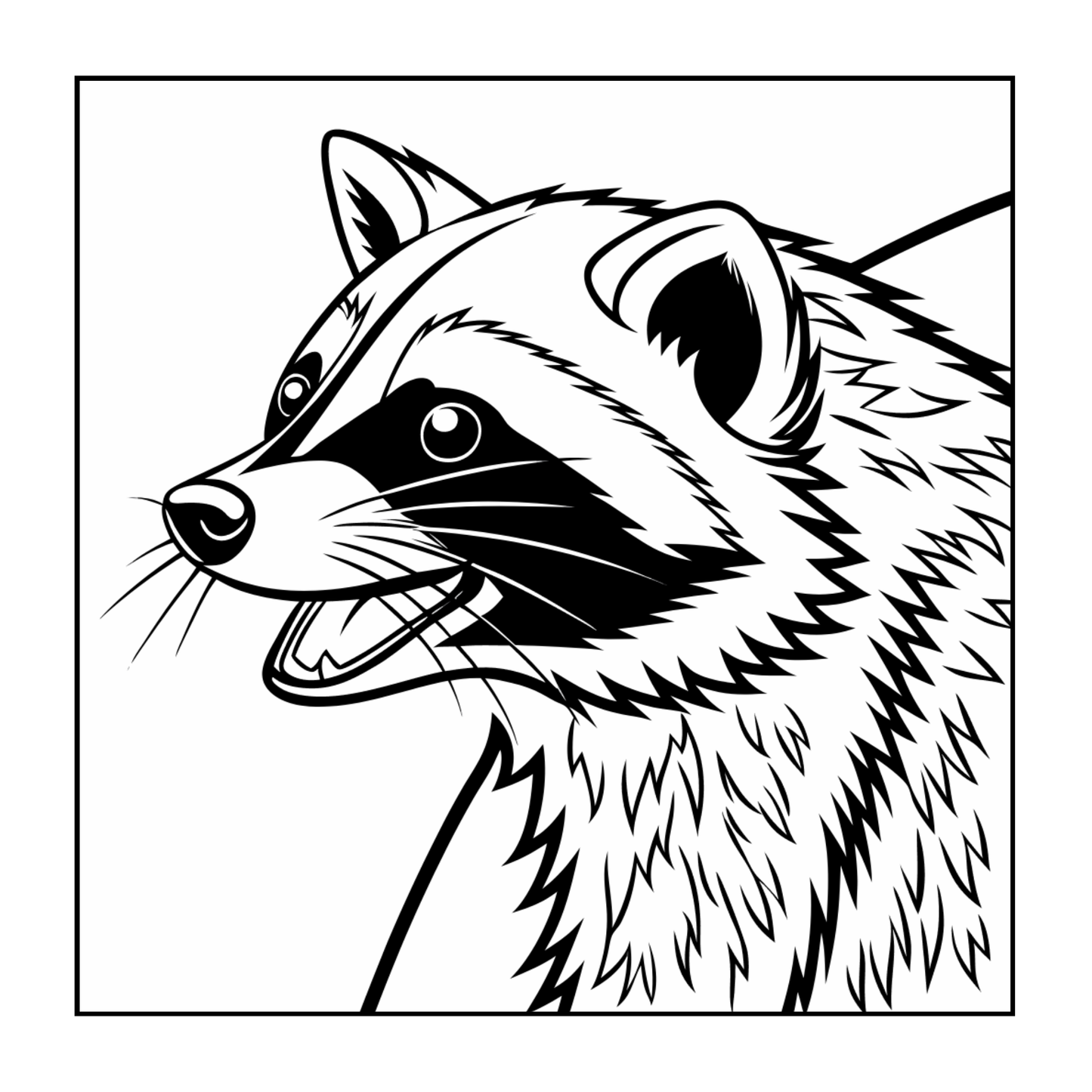 Cute Cozy Raccoon Animal Coloring Book Gift for Adults Kids Boys Girls Teens 50 Pages Single Sided Bold Easy Raccoon Coloring Activity Book