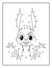Load image into Gallery viewer, Easter Lover Dot to Dot Book 50 Pages Easter Bunny Rabbit and Eggs Dot to Dot Activity Coloring Book Gift for Kids Preschool Ages Boys Girls
