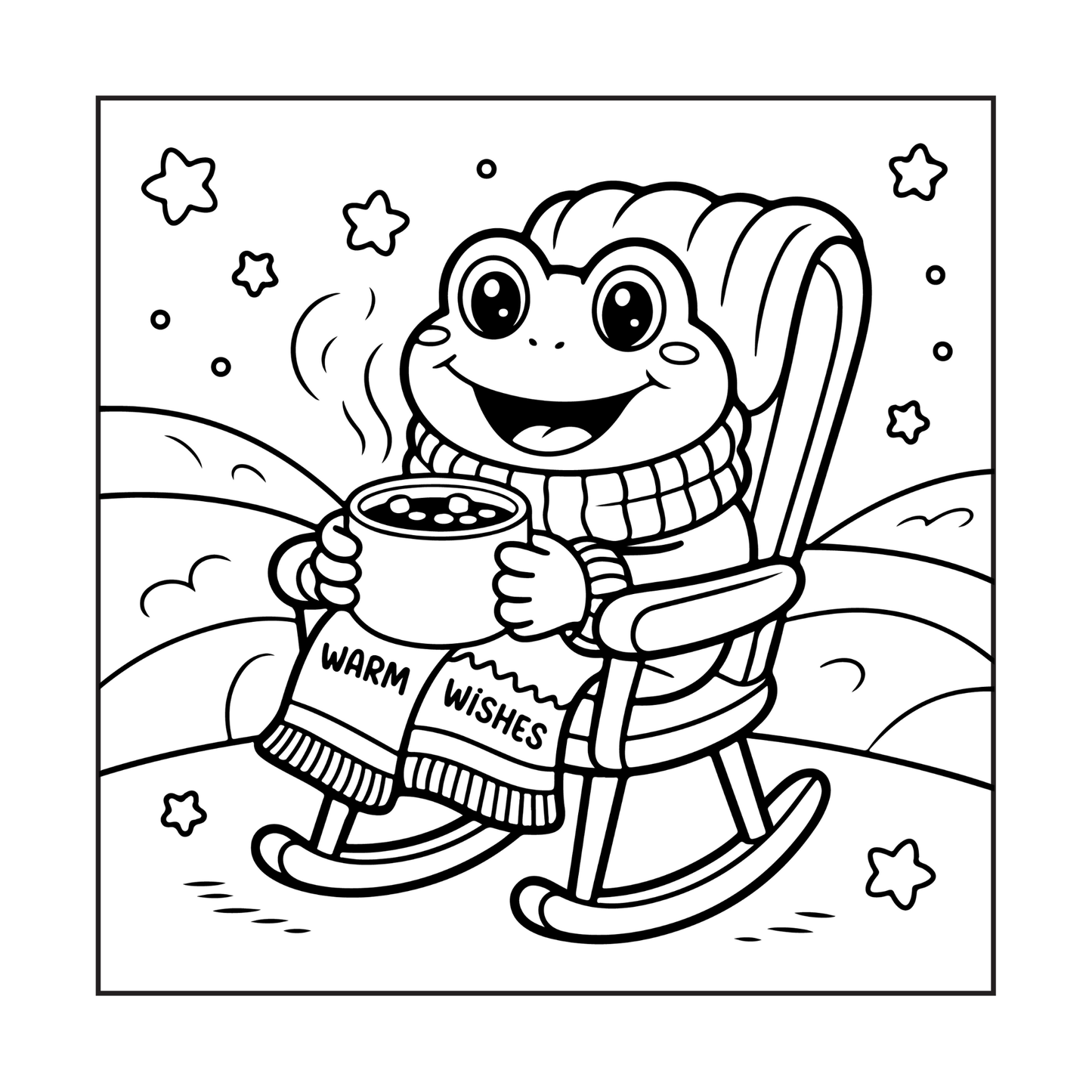Cute Cozy Frog Froggy Days Coloring Book Gift Adults Men Women Kids Boys Girls Teens Cool Kawaii Whimsical Frog Toad Animal Coloring Book