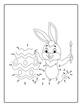 Load image into Gallery viewer, Easter Lover Dot to Dot Book 50 Pages Easter Bunny Rabbit and Eggs Dot to Dot Activity Coloring Book Gift for Kids Preschool Ages Boys Girls
