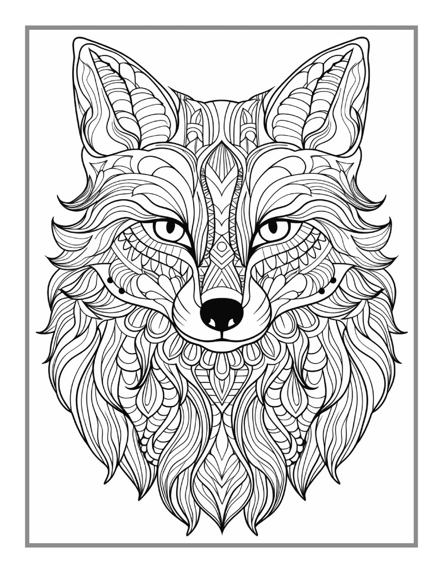 50 Pages Bold and Easy Animal Mandala Coloring Book Gift for Adults Kids Men Women Boys Girls Teens Youth Animal Mandala Coloring Book