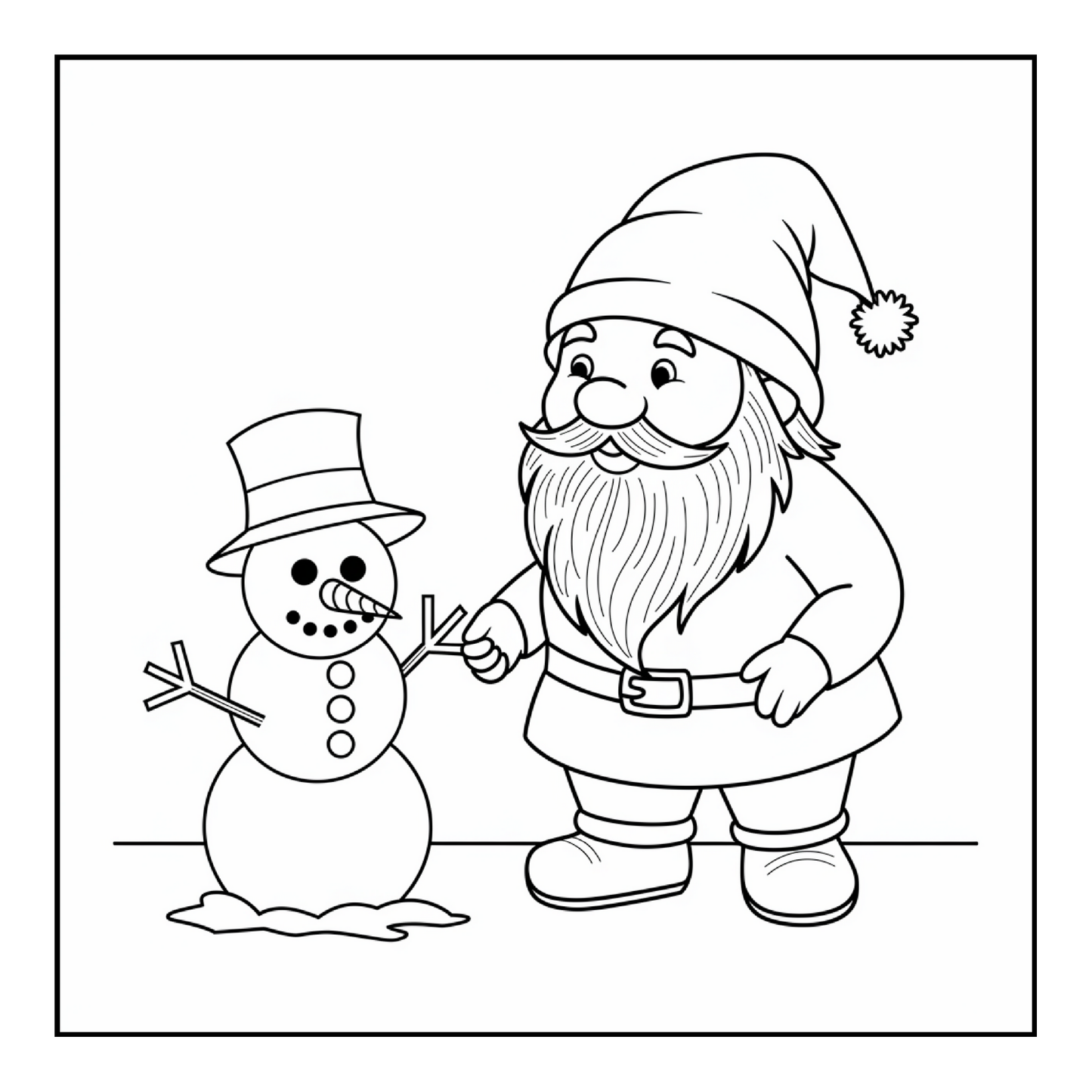 Cute Enchanted Gnome Coloring Pages Book Cozy and Comfy Garden Gnomes Coloring Book Gift for Adults Men Women Kids Young Boys Girls Teens