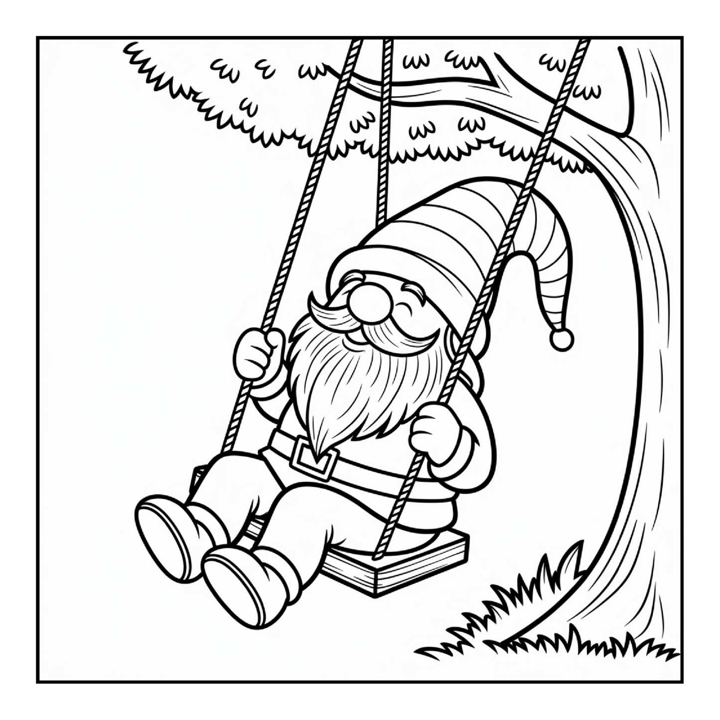 Cute Enchanted Gnome Coloring Pages Book Cozy and Comfy Garden Gnomes Coloring Book Gift for Adults Men Women Kids Young Boys Girls Teens