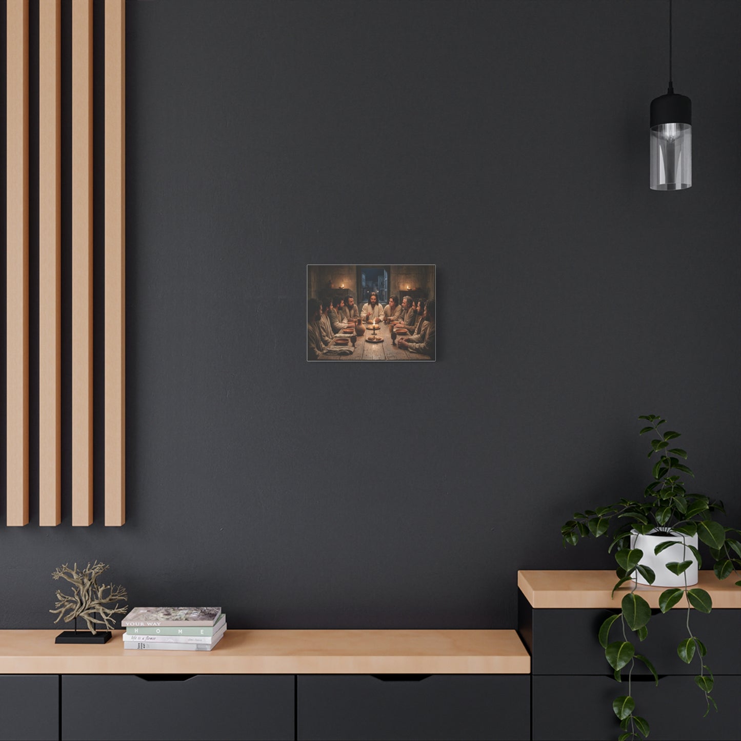 Cool Last Supper Canvas Wall Art Print Large Religious Biblical Faith Home Decor Christian Wall Art Ready to Hang for Living Room