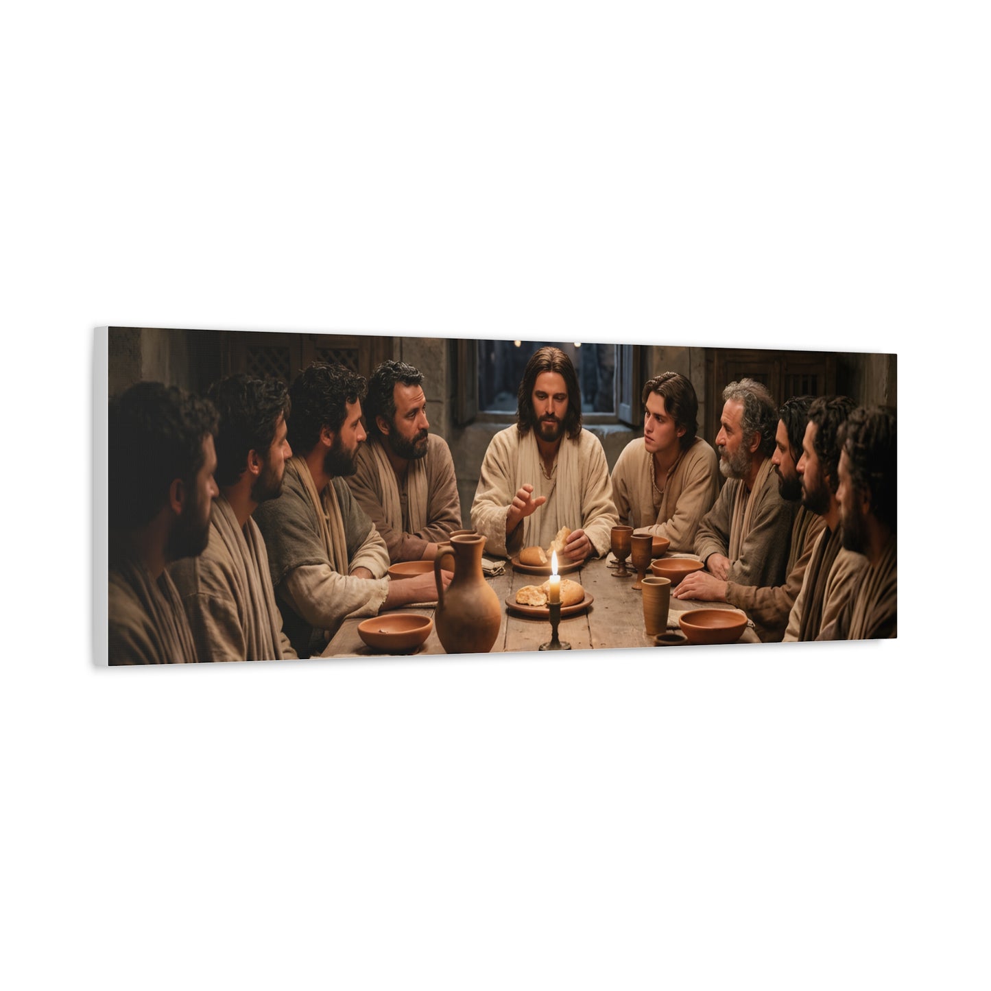 Cool Last Supper Canvas Wall Art Print Large Religious Biblical Faith Home Decor Christian Wall Art Ready to Hang for Living Room