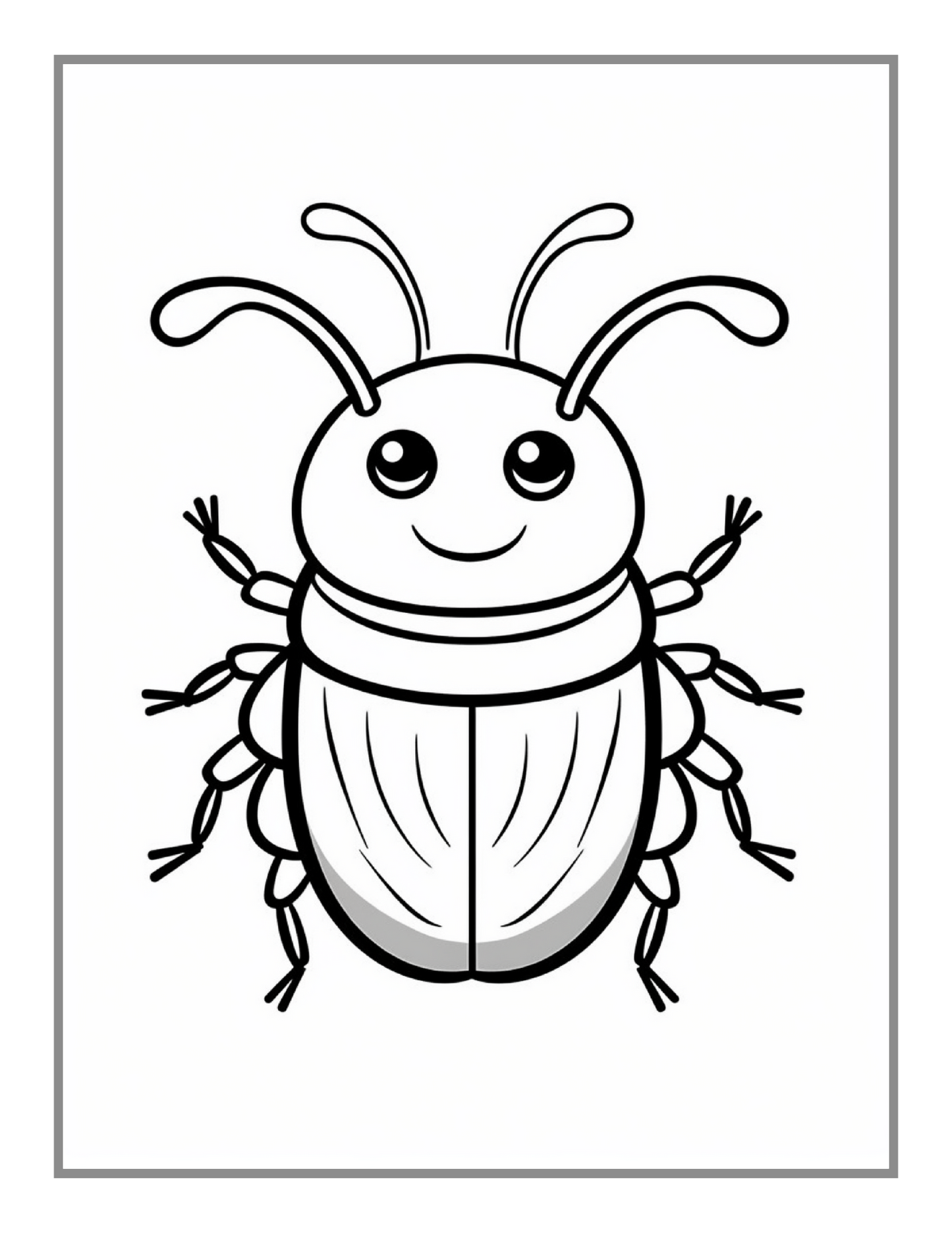 50 Pages Funny Cute Bugs and Insects Coloring Book for Adults Men Women Kids Boys Girls Toddlers Teens Nature Animal Fun Bugs Coloring Sheet