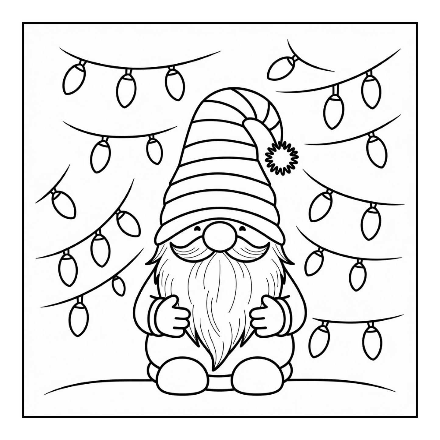 Cute Enchanted Gnome Coloring Pages Book Cozy and Comfy Garden Gnomes Coloring Book Gift for Adults Men Women Kids Young Boys Girls Teens