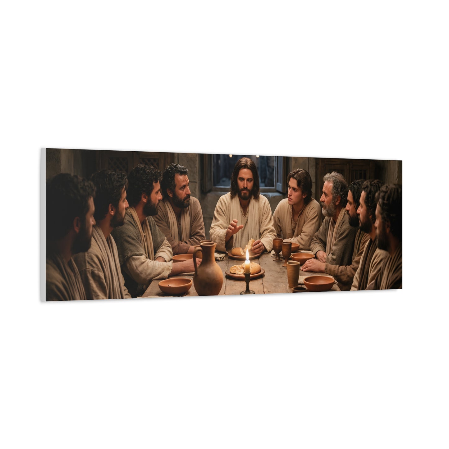 Cool Last Supper Canvas Wall Art Print Large Religious Biblical Faith Home Decor Christian Wall Art Ready to Hang for Living Room