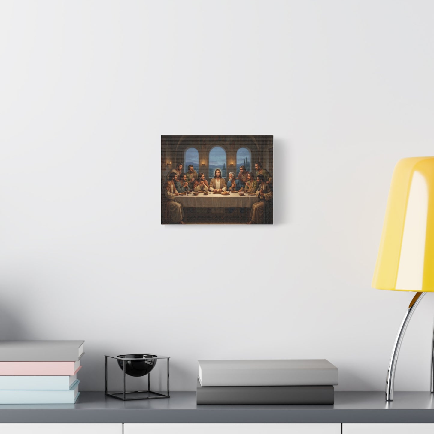 Cool Last Supper Canvas Wall Art Print Large Religious Biblical Faith Home Decor Christian Wall Art Ready to Hang for Living Room