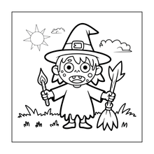 Load image into Gallery viewer, Creepy Cute Zombie Coloring Book for Kids Teens Spooky Halloween Activity Single Sided Pages Fun Horror Gift
