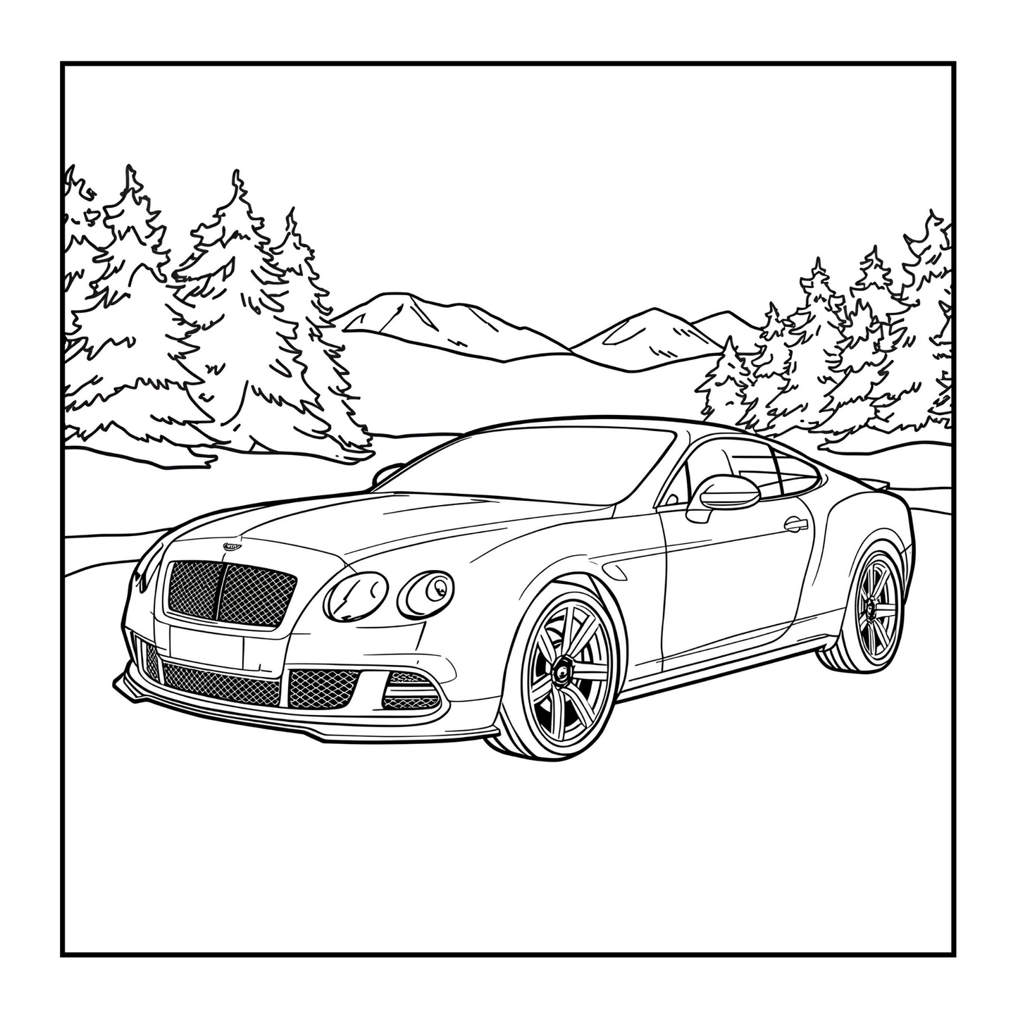 Modified Cars Coloring Book for Adults Men Women Kids Boys Girls Teens Bold Easy Simple Cars Coloring Book Drift Cars Coloring Activity Book