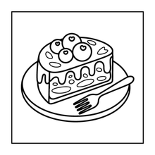 Load image into Gallery viewer, 50 Pages Cozy Snack Foodie Food Lover Coloring Book for Adults Kids Men Women Boys Girls Teens Youth: Simple Bold Easy Snack Coloring Book
