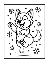 Load image into Gallery viewer, Cozy Winter Animals Coloring Book Cute Holiday Pages for Kids Teens Adults Single Sided Bold &amp; Easy Relaxation Gift
