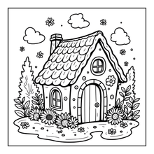 Load image into Gallery viewer, Christmas Gingerbread House Coloring Book Cute Holiday Gingerbread Homes for Kids Teens Adults Easy Cozy Winter Coloring Pages
