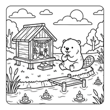 Load image into Gallery viewer, Cozy Escape Coloring Book for Adults Kids Boys Girls Young Teens: Cute Animal Cozy Escape Coloring Activity Pages for School Kids Children
