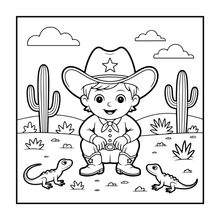 Load image into Gallery viewer, Cozy Cowboy Animals Coloring Book for Adults Kids Boys Girls Teens: Kawaii Cowboy Cute Animals Coloring Activity Book for Children
