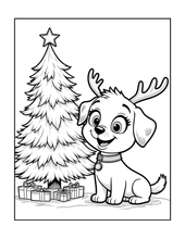Load image into Gallery viewer, Cozy Christmas Coloring Book for Kids &amp; Adults, Cute Animal Winter Holiday Activity Pages, Bold Easy Printed Paper Physical Christmas Gift
