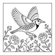 Load image into Gallery viewer, Cute Birds Flowers Coloring Book for Adults Kids Easy Nature Pages for Relaxation and Stress Relief
