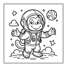 Load image into Gallery viewer, Cute Monkey Coloring Book for Kids Adults Fun Zoo Animal Pages, Stress Relief Creative Activity Coloring Book
