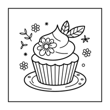 Load image into Gallery viewer, 50 Pages Cozy Snack Foodie Food Lover Coloring Book for Adults Kids Men Women Boys Girls Teens Youth: Simple Bold Easy Snack Coloring Book
