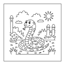 Load image into Gallery viewer, Funny Cute Snake Coloring Book for Kids Teens Adults Cool Reptile Designs 50 Single Sided Pages Fun Stress Relief Activity
